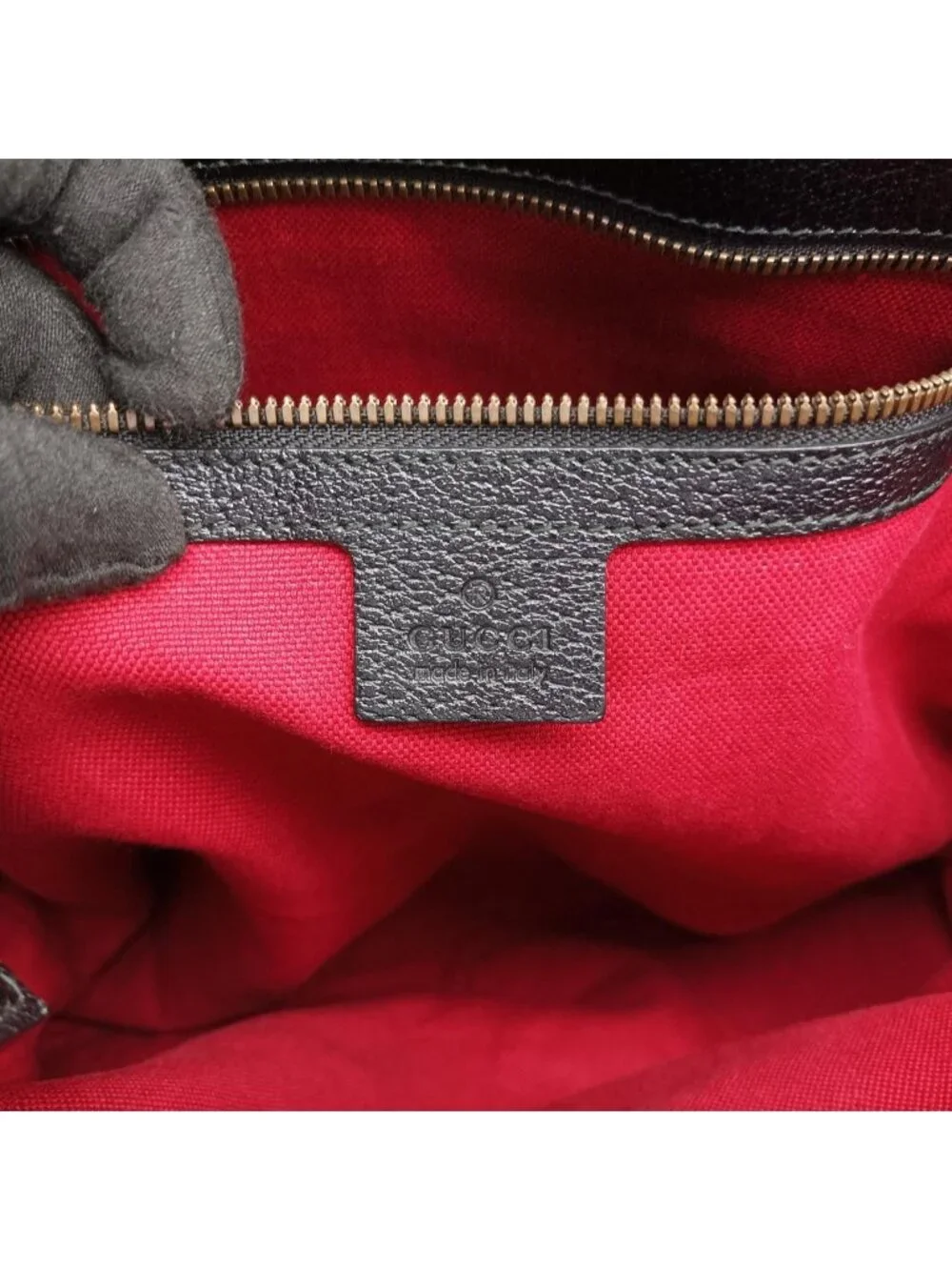 Gucci Sherry Black Leather